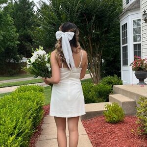 French connection White Sleeveless Spaghetti Strap Mini Sundress